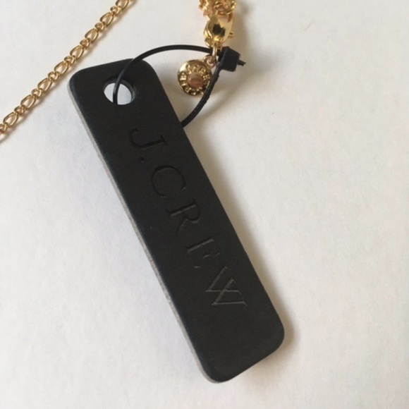 Jcrew adorable giraffe gold pleated long necklace - Picture 3 of 7